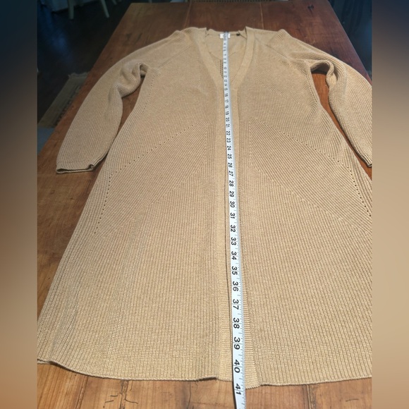 CAbi Beige Open Front Cardigan - Picture 6 of 7